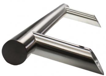 Front door pull handle stainless steel, "Vanessa", handle, with 45° angled supports