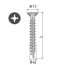 Beschlagschraube Power-Diks "Top Silver 800"
