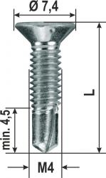 Self drilling screw Metric PH drive