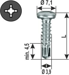 Self drilling screw PanHead