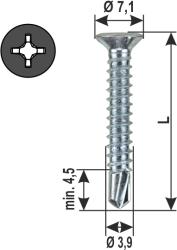 Self drilling screw NoRi "Top Silver 800"