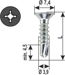 Self drilling screw NoRi PH drive