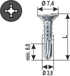 Self drilling screw Top-Flut