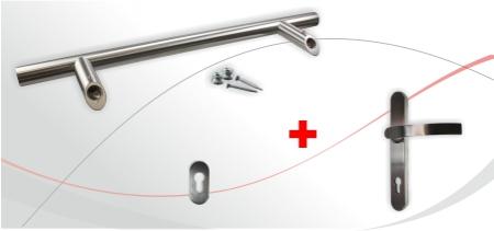 Haustürdrücker-Stoßgriff-Sets