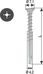 Stay and corner self drilling screw