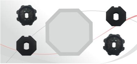 Adapter für 8-Kantwellen