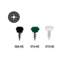 Nipple screws with plastic head