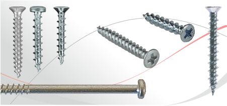 Window screws for PVC-window construction