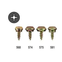 Nipple screw with steel head