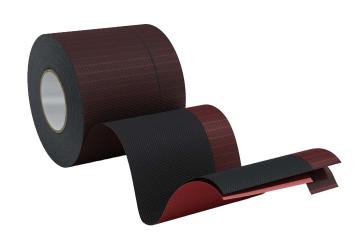 Fensteranschlussfolie innen/außen mit Spezialfolie, schwarz, verschiedene Abmessungen 