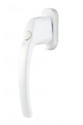 Fenstergriff aus Aluminium mit Druckknopf, verschiedene Farben und Abmessungen 