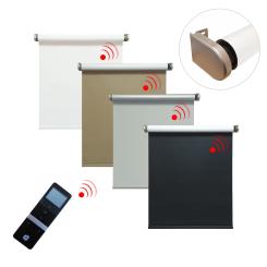 HighRise SmartShade Elektr. Verdunklungsrollo, blickdicht, inkl. Motor (230 V) & Sender, versch. Farben & Abmessungen 