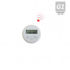 1-channel emitter with light sensor and timer, button-cell-battery included, 433.92 MHz, white ( 1 ST ) 