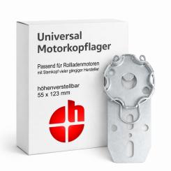 Universal motor bracket for tubular motors with clippable motor heads, approx. 2 mm thick, height-adjustable ( 1 ST ) Universal höhenverstellbar
