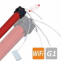 Funkrohrmotor, elektronisch einstellbare Endlagen, 20 Nm mit Adapter für 63 mm Rundwelle, Funkprotokoll G1, WiFi-Modul ( 1 ST )