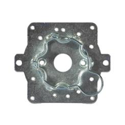 Prefabricated bracket for tubular motors with clippable motor heads, for roller shutter boxes from SKS ( 1 ST ) SKS