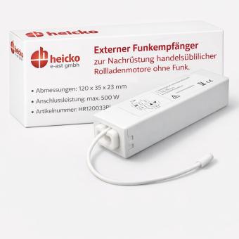 Funkempfänger, extern für Rohrmotor, 230 V/AC, 433,92 MHz, Funkprotokoll BI, weiß ( 1 ST ) 